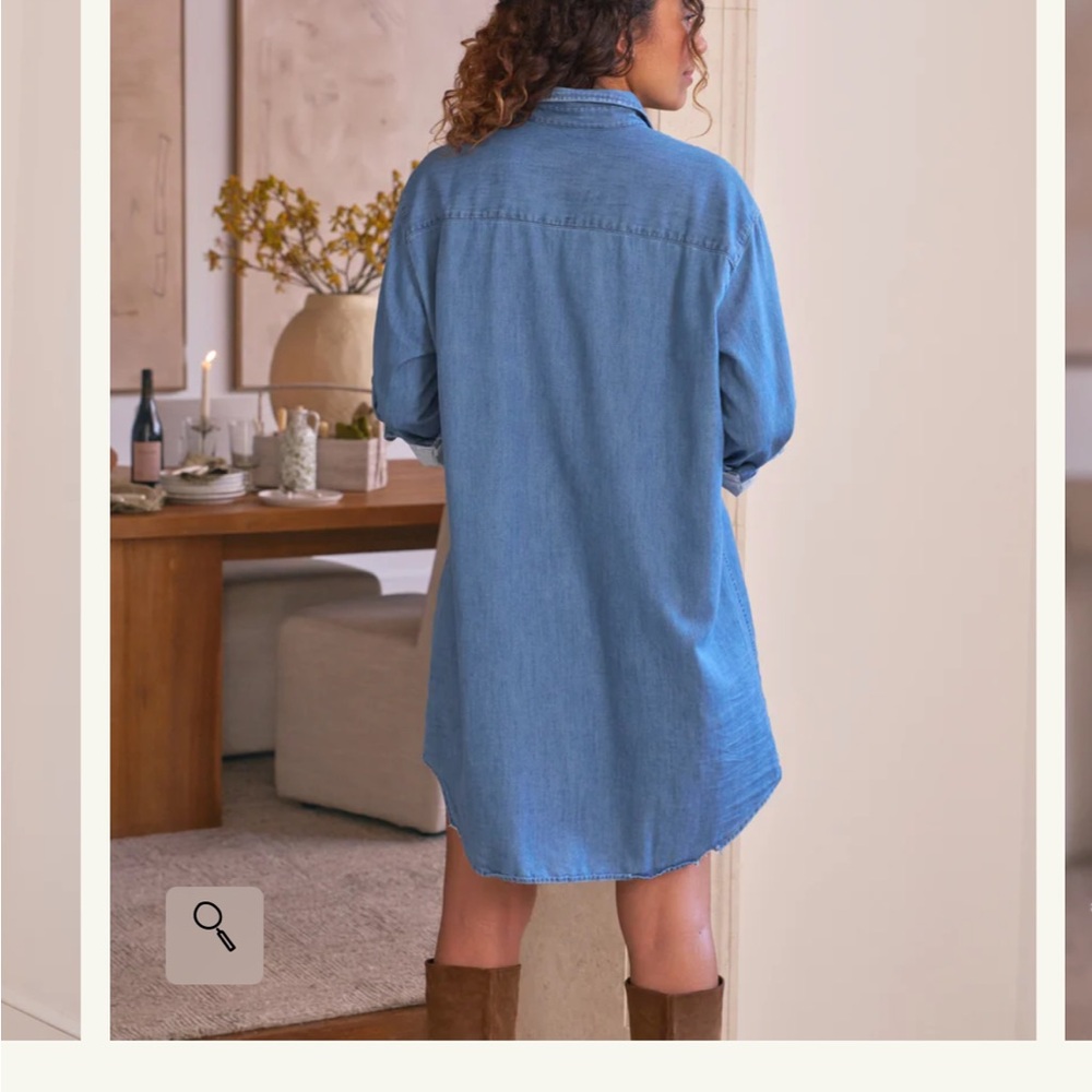 Frank & Eileen Blue Denim Mini Dress - Picture 2 of 13
